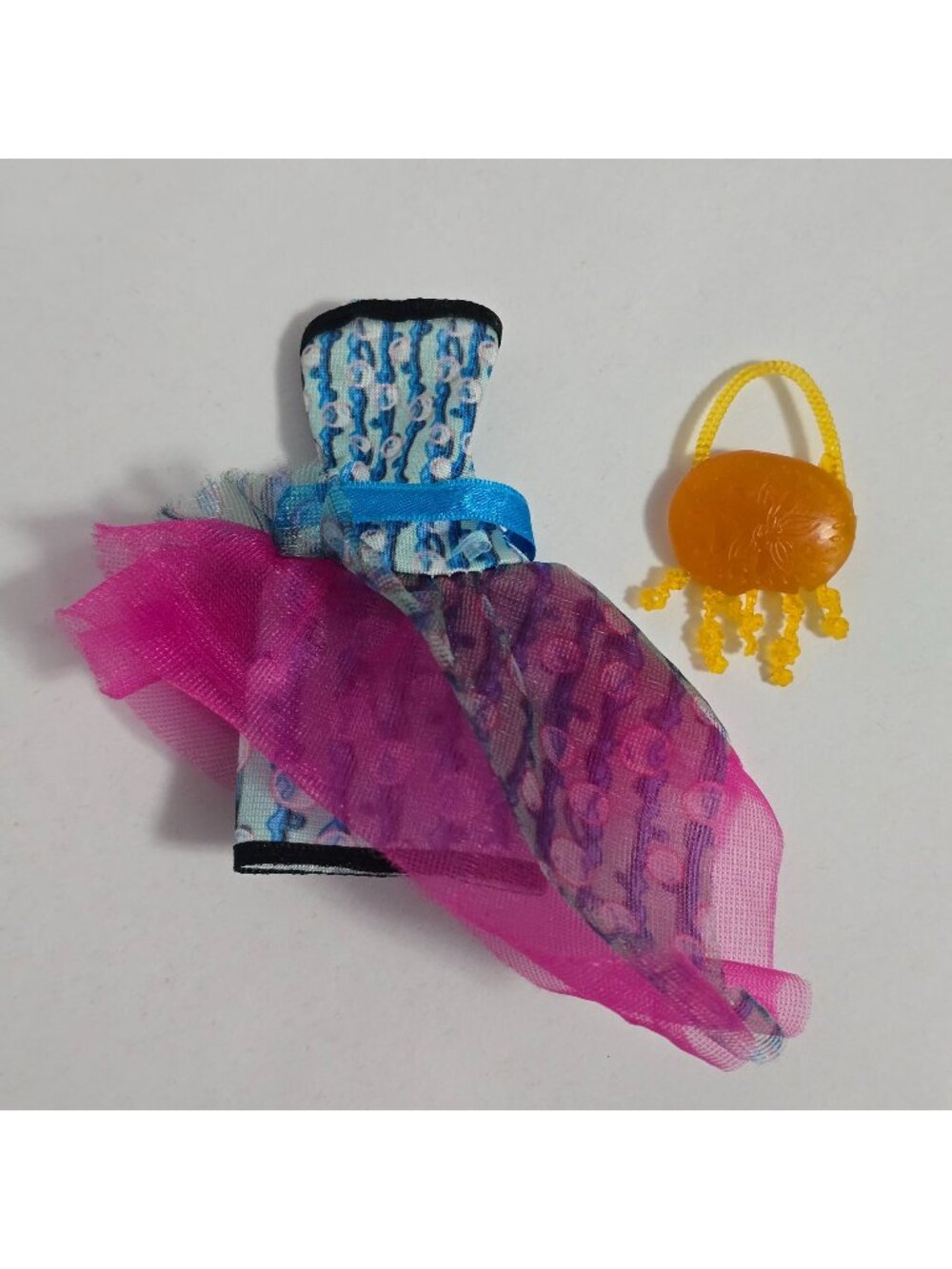Monster High Lagoona Blue Dot Dead Gorgeous Dress & Jellyfish Purse